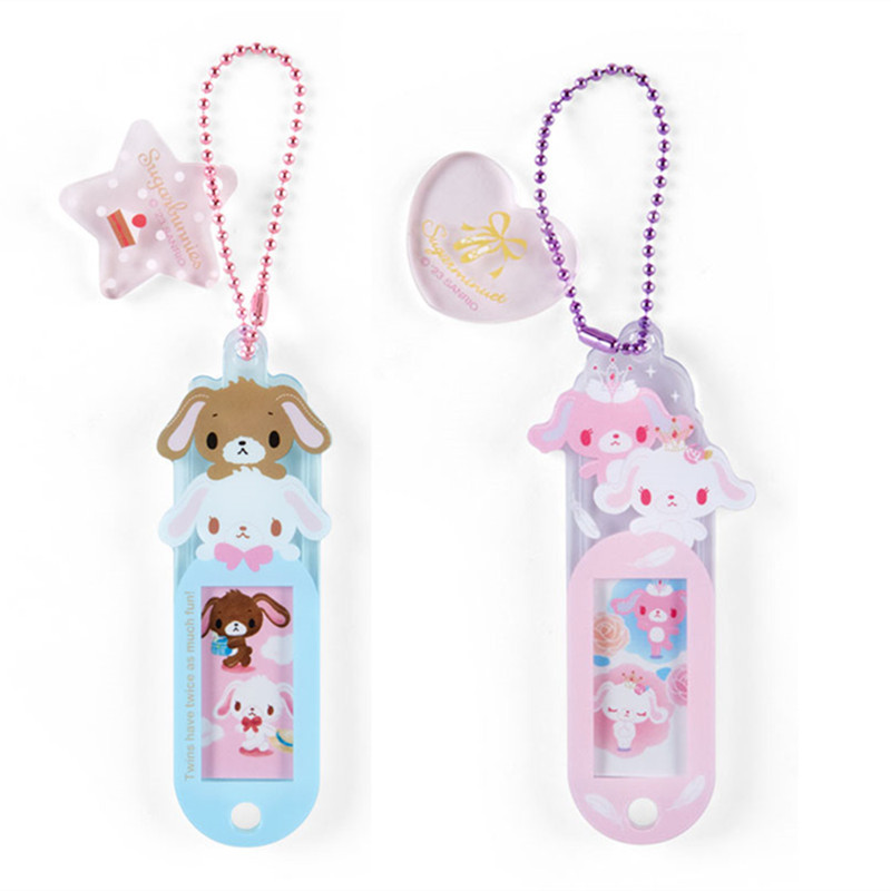 Sugarbunnies Acrylic Keychain Key Ring Sugarminuet Bunny Photo Holder ...