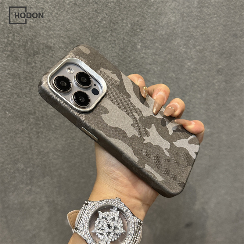 Camouflage Leather Phone case for iphone 13 15 14pro 12 13Pro