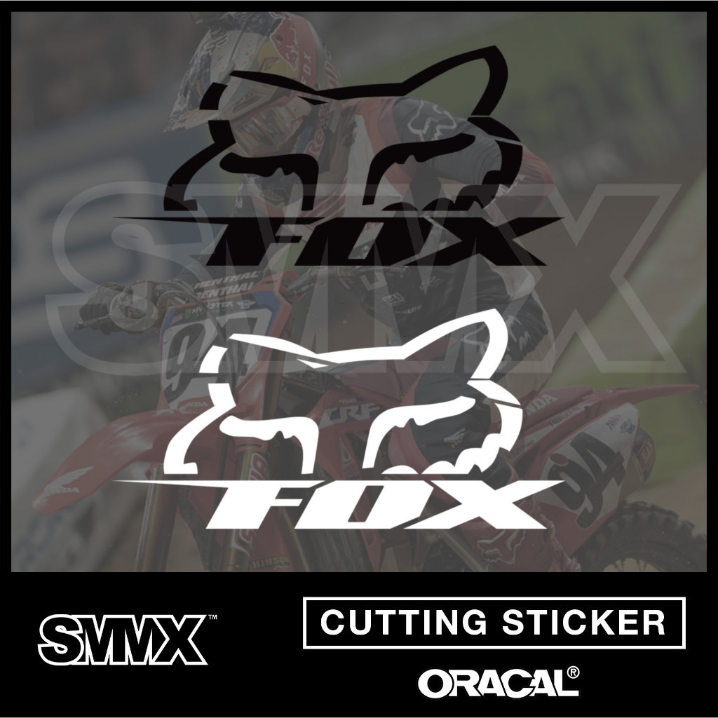 Fox Racing Sticker Cutting Sticker Motorcycle Sticker Waterproof ...