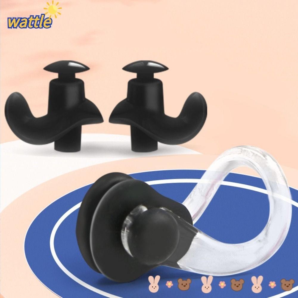 WATTLE Soundproof Earplugs, Water Sports Pool Accessories Swimming