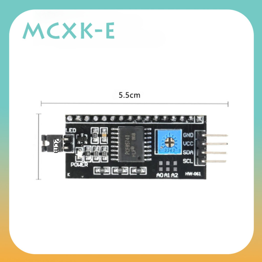 MCXK-E IIC I2C TWI SPI Serial Interface Board Port 1602 2004 LCD ...