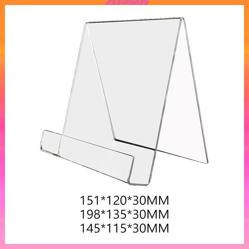 [Kloware2] Transparent Book Stand, Clear Acrylic Cookbook Holder Stand