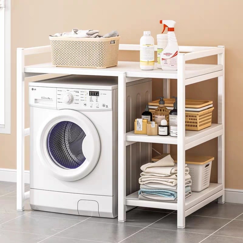 Washing Machine Storage Rack Floor Multi-layer Bathroom Flip-top Drum ...