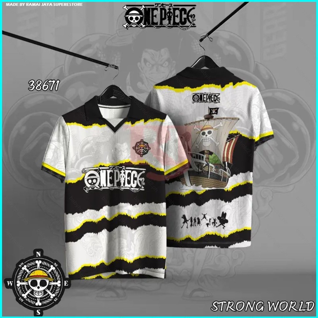 Jersey ONE PIECE Luffy GEAR 5 POLO shirt Cosplay cloth Full Graphic ...