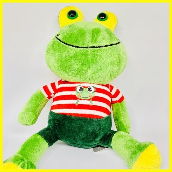 Cute Frog Stuff Toy! 24cm or Almost 10inch height when standing ...