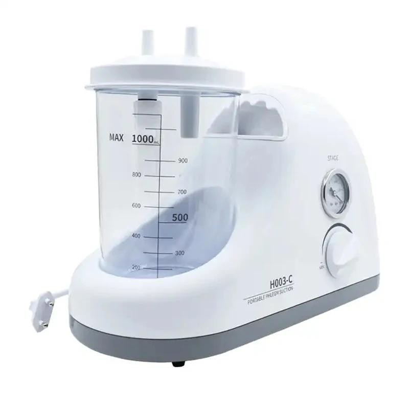 H003-C Portable Sputum Suction Unit Negative Pressure with 1000ml ...