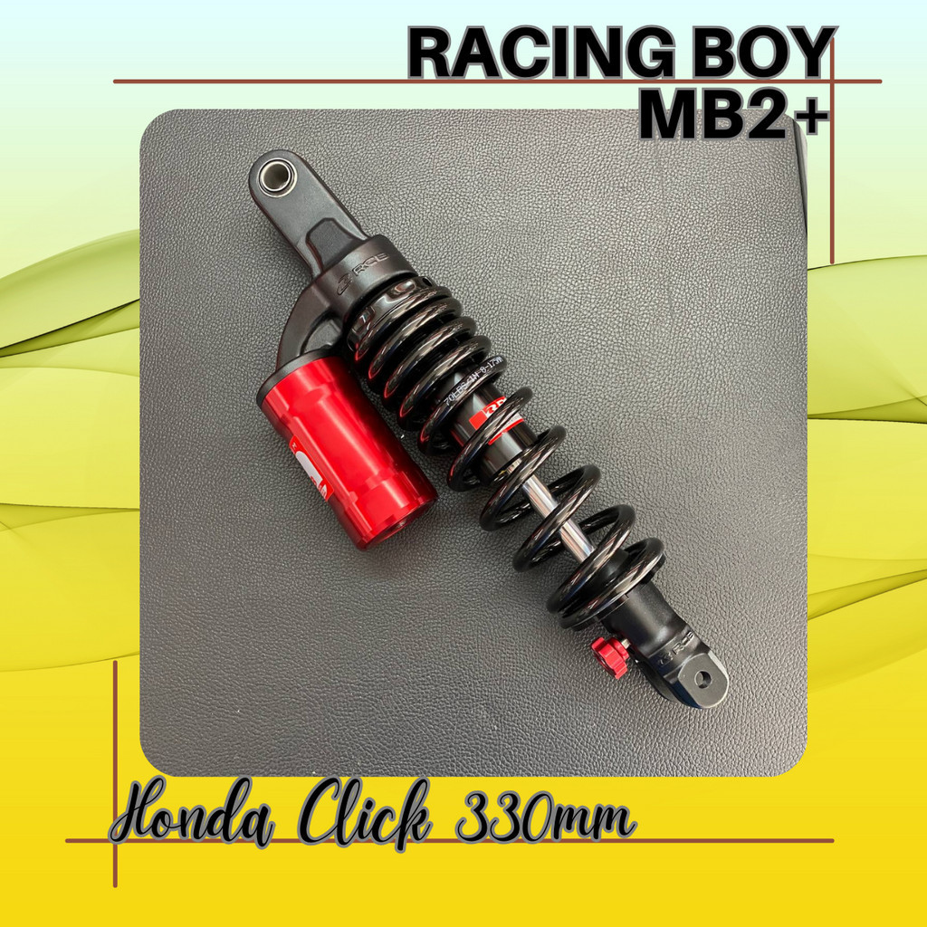 RCB Mono Shock MB2+ Series for Honda Click/Beat 330mm red black ...