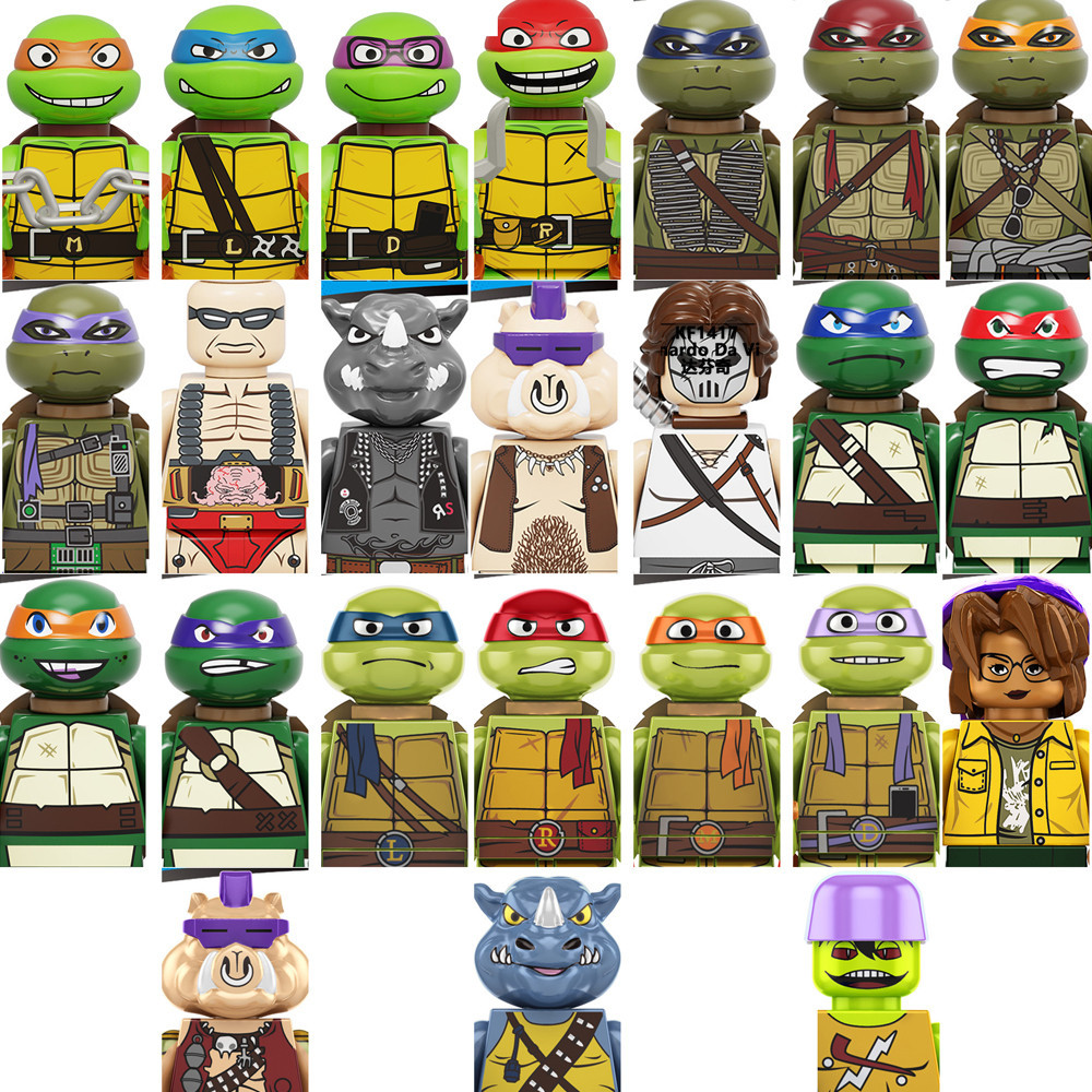 Teenage Mutant Ninja Turtles Building BlocksToys Series Minifigures ...