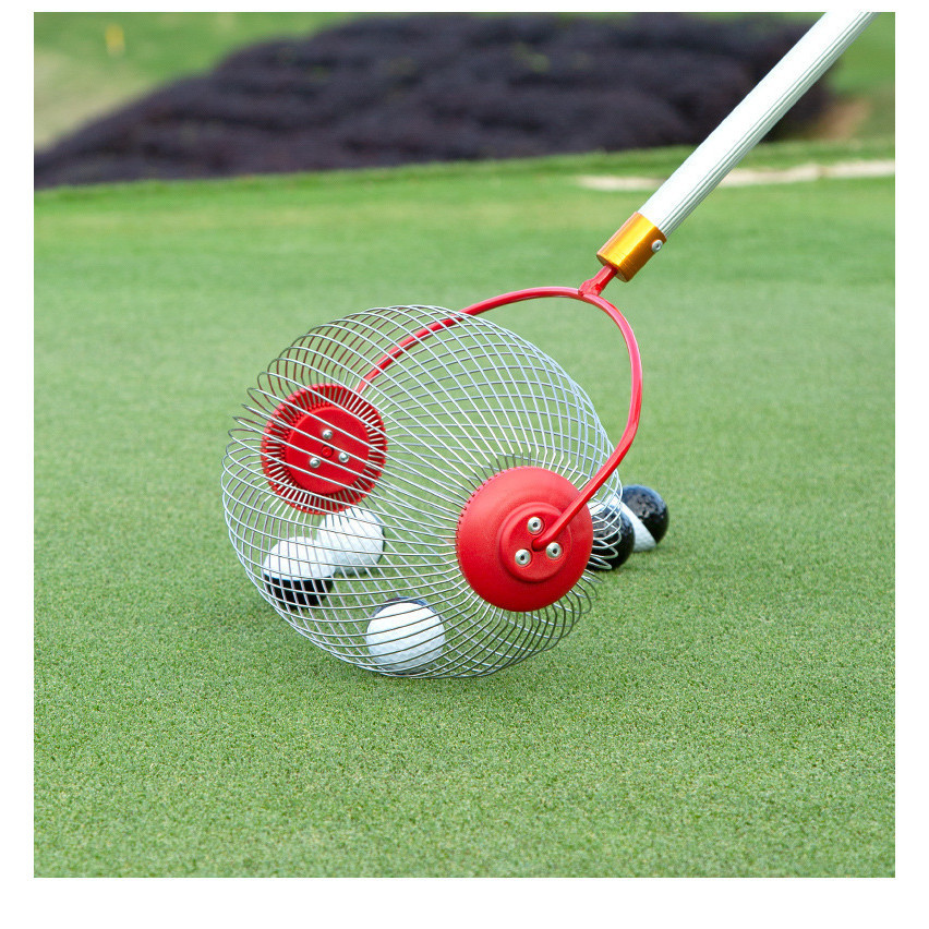 PGM Golf Roller Ball Picker Retractable Ball Picking Cage Avoid Bending Down