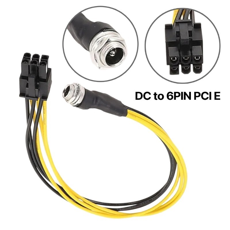 C* DC5 5x2 1MM 5 5x2 5MM to CPU 6-Pins 6PIN Power Connector Extension ...