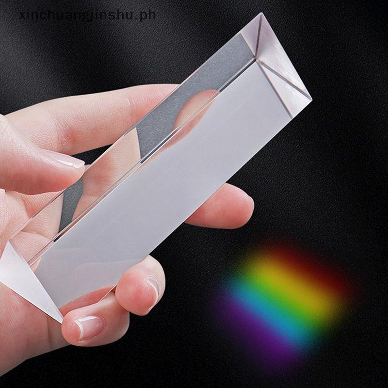 XIN Kids Physics Stem Science Toys Glass Reflecg Triangular Color Prism ...