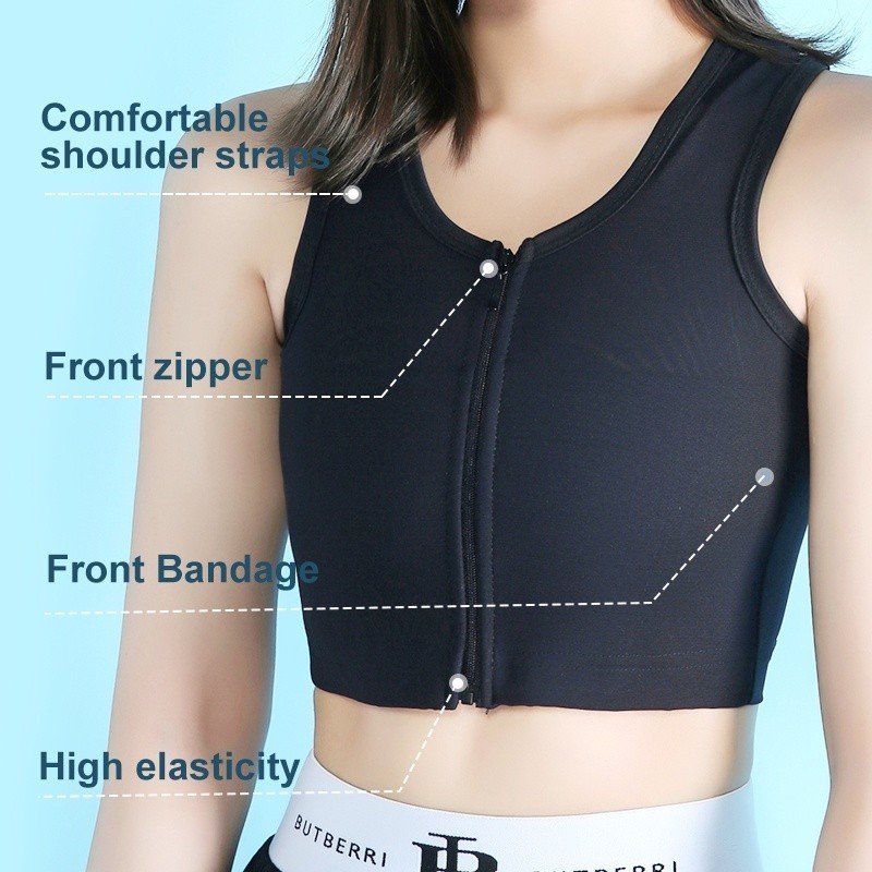 Zipper Ice Silk Bandage Ultraflat Corset Short Les Breathable Women's