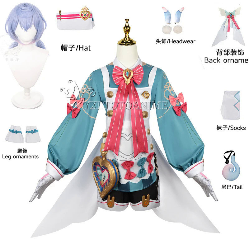 Game Genshin Impact Fontaine Sigewinne Cosplay Costume Dress