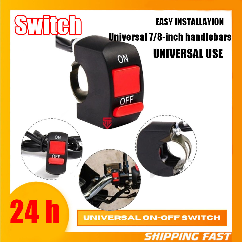 Universal ON-OFF Switch Motorcycle Headlight Fog Light Modification ...