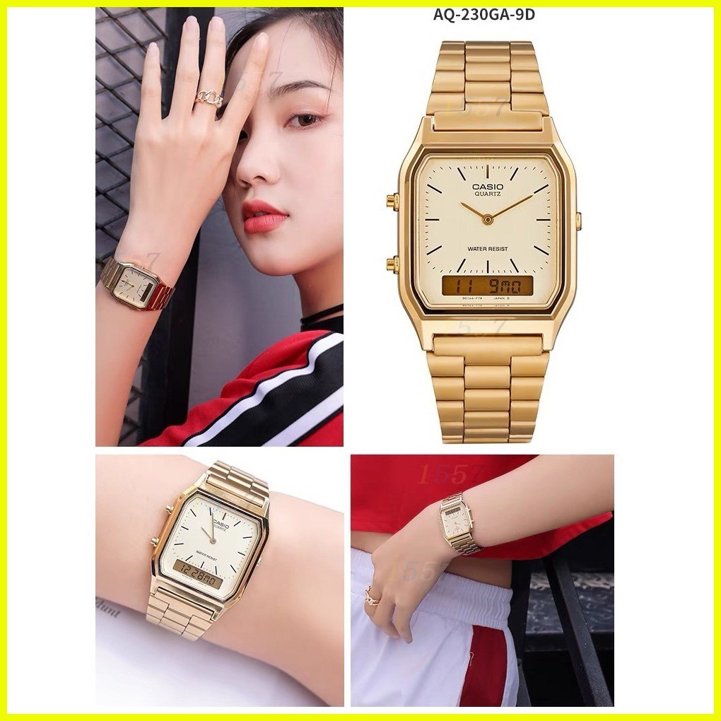 hot sale OEM Casio watch Dual Time watch for women vintage watch Rectangular watch Japan watch wi