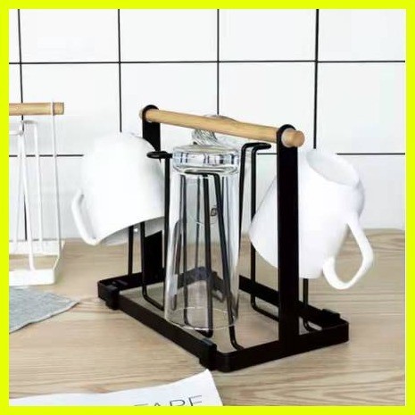 Kitchen utensils glass cup placer cup holder drainage rack | Shopee ...