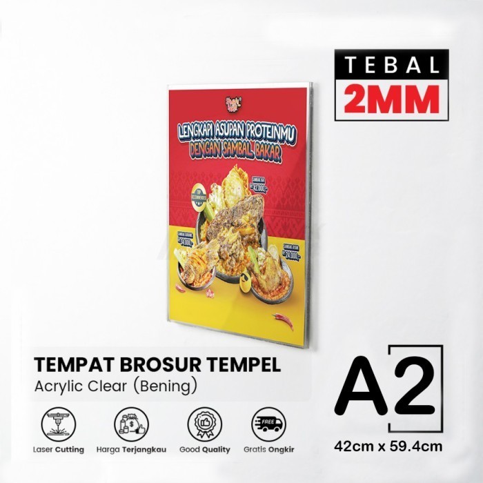 a2-acrylic-brochure-frame-wall-mounted-acrylic-sign-holder-shopee