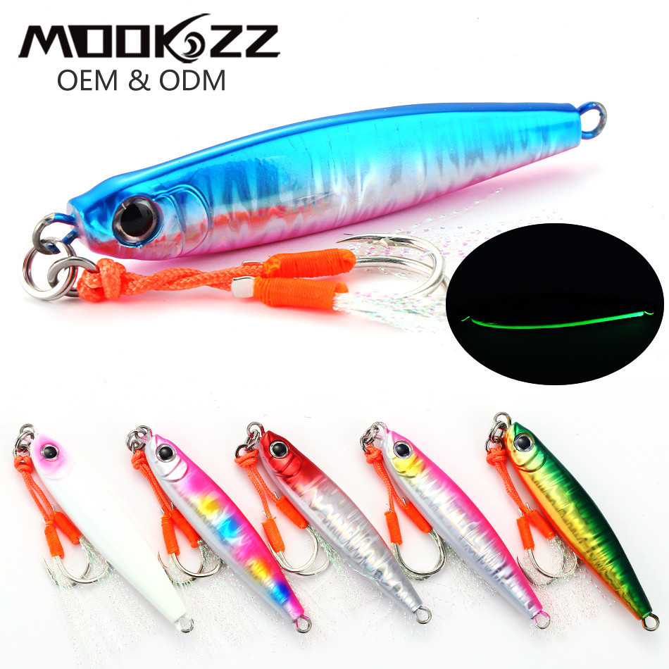 MOOKZZ New Speed Japen Metal Cast Jig 40G 60G 80G Shore Casting Jigging ...