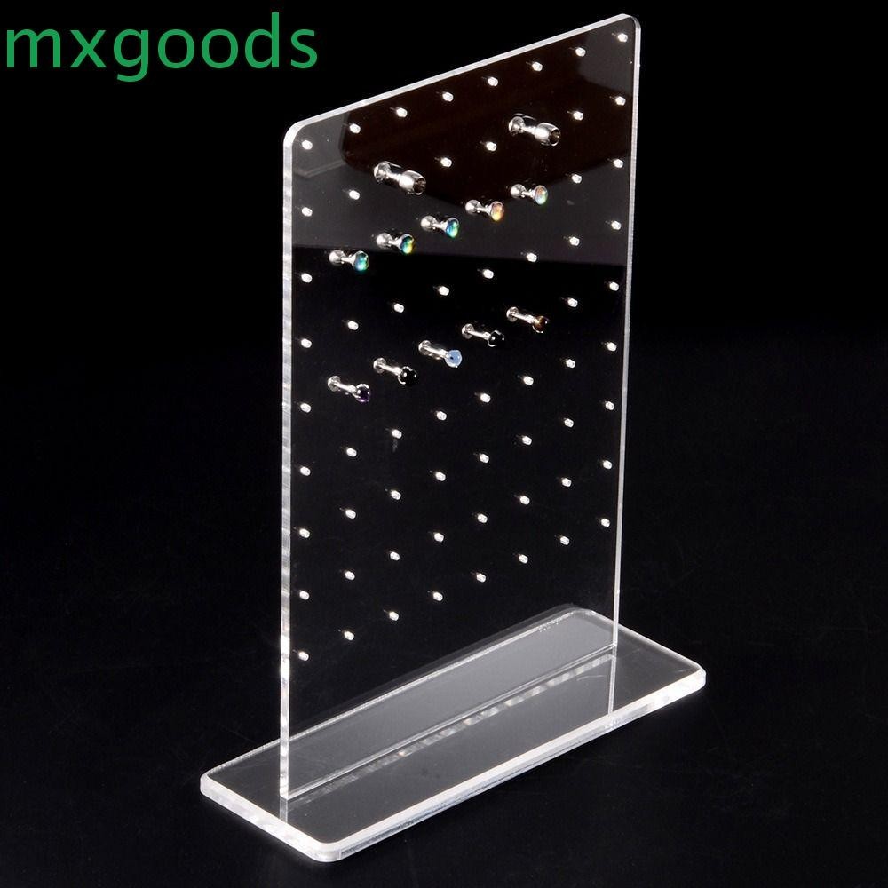 MXGOODS Jewelry Display Rack Transparent Simple Acrylic 27 Tiers Navel