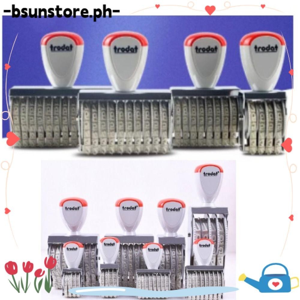 BSUNS Roller Stamps, Personalized Changeable Number Stamp, Multi