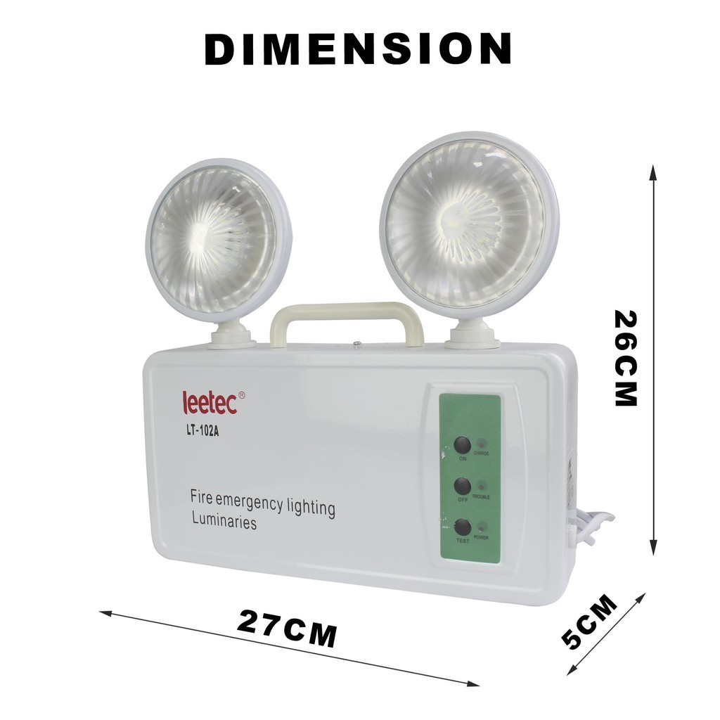 EcoComfort Leetec, LT-102 Quick Response Twin Head Rechargeable ...