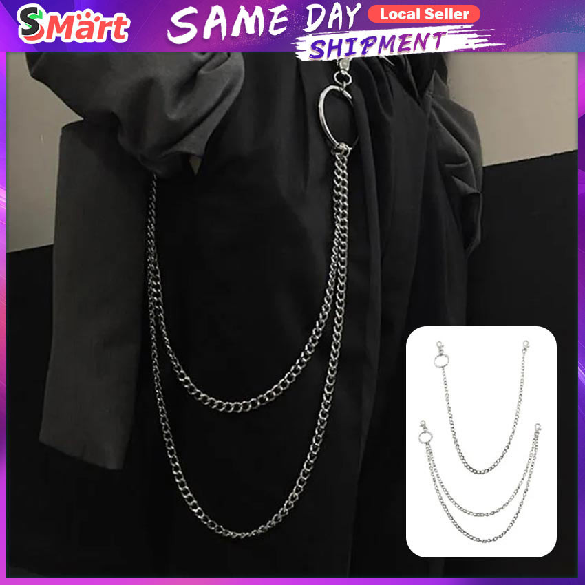 Waist Chain Long Metal Keyring Keychain Rock Pants Chain Hipster Pant ...