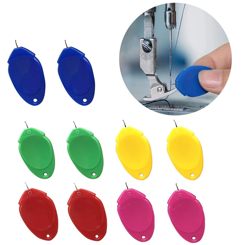 Needle Threader For Hand Sewing 10 Pcs Plastic Wire Loop DIY Simple ...