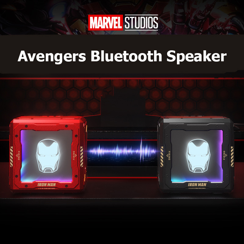 2400mAh Marvel LX-989 Wireless Bluetooth 5.3 Mini Speaker With Light ...