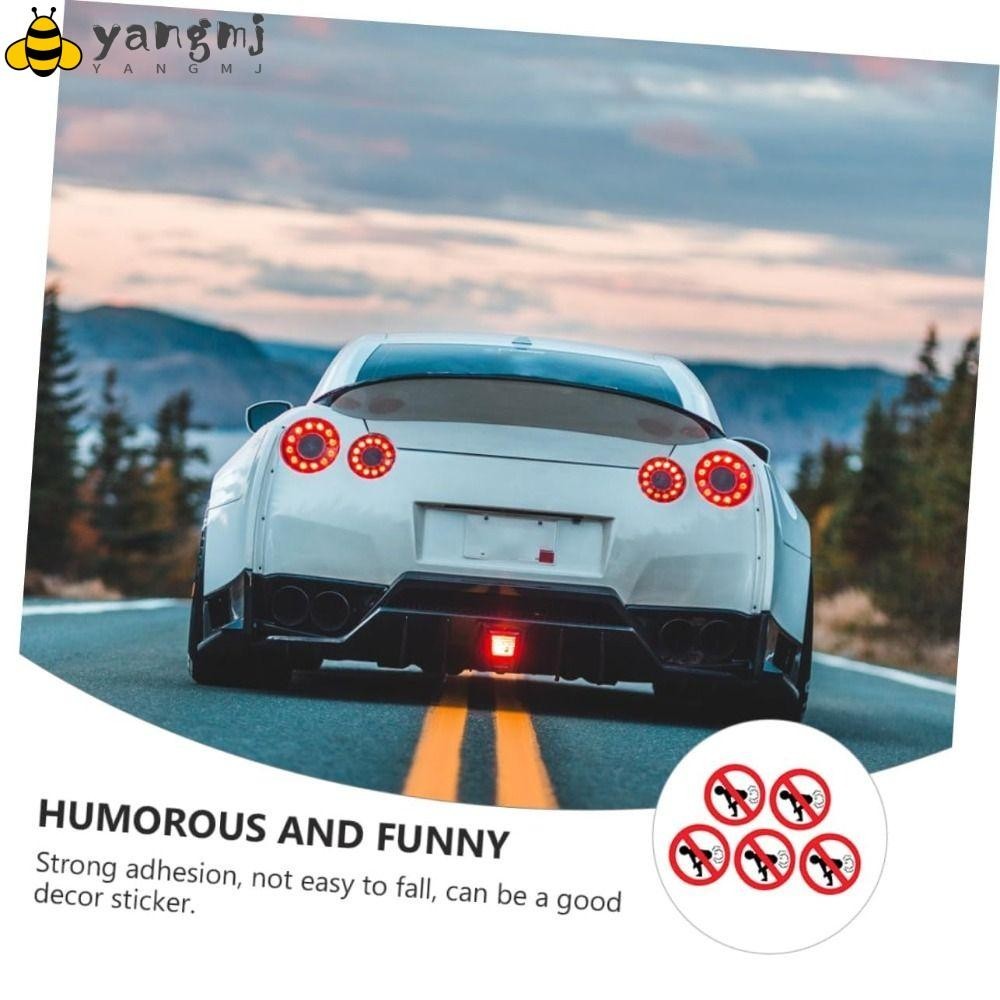 YANGMJ Fun and Civilized Car Stickers, PVC Car Window Sticker Dog ...