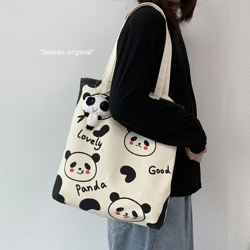 Handbag Korean New Fashion Canvas Tote Bag Canvas Shoulder Bags Simple ...