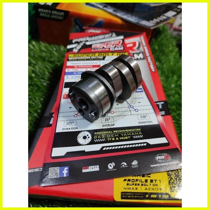 NEW RS8 NMAX / AEROX CAMSHAFT MAGIC PROFILE STAGE 1 & RACE 2 PRO SERIES ...