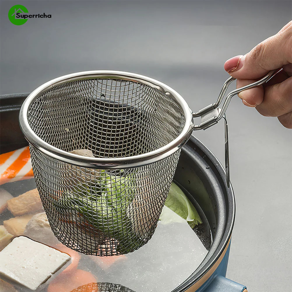 Wall-mounted Frying Filter Basket - Stainless Steel Poached Food ...