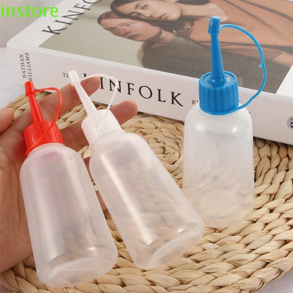 INSTORE Squeeze Bottle with Cap 100ml Condiment Supplies Hotel Home Tip