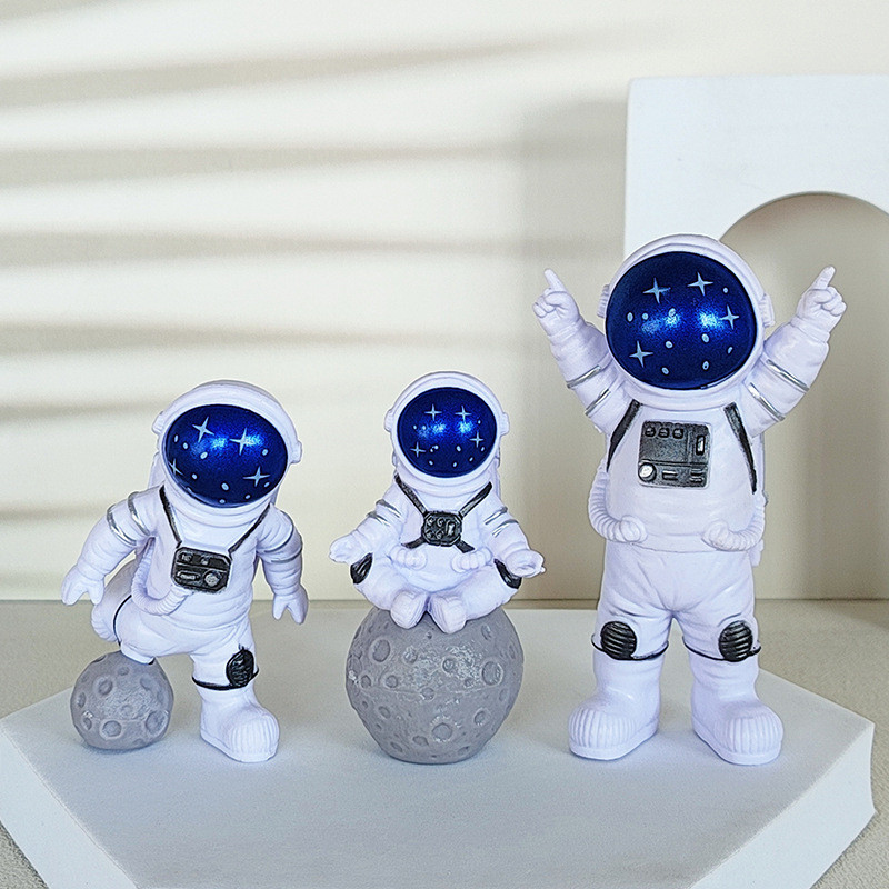 3Pcs/set Astronaut Ornament Small Astronaut Model Sculpture Home ...