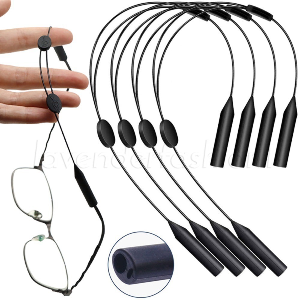 Silicone Glasses Rope - Sports Eyeglasses Strap - Anti-slip, Adjustable ...