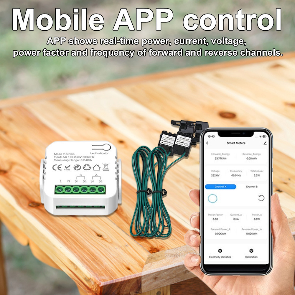 1/2 Channel Solar PV System Power Production Consumption Meter KWh ...