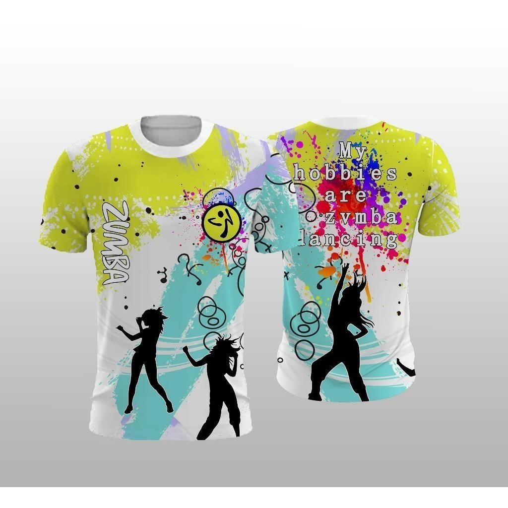 Trendy Zumba T-shirt 3D Women's Universal Zumbawear Breathable Short ...