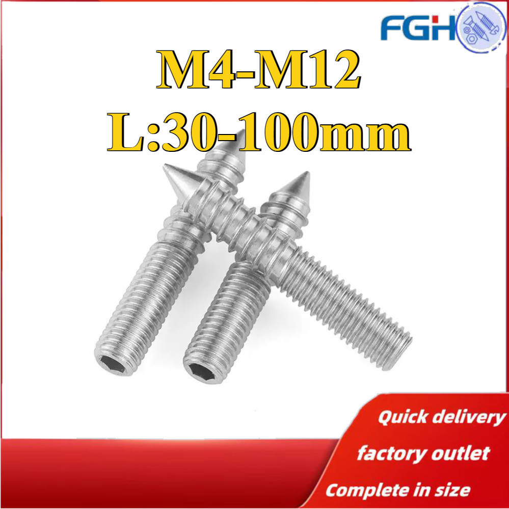 304 Stainless Steel Double-Headed Thread Self-Tapping Hexagon Socket M4 ...
