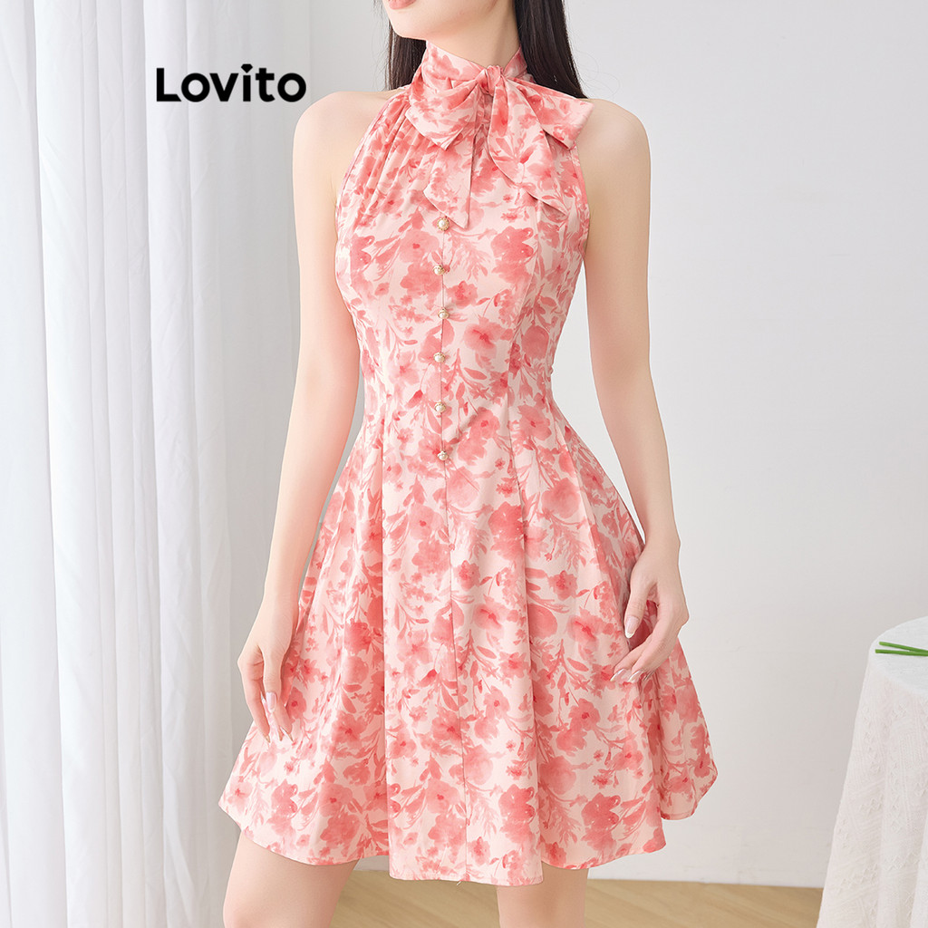 Tie Front Summer Dress - Flower Power