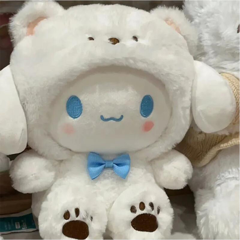 Hello Kitty Kuromi Cinnamoroll Doll Cross-dressing White Bear Series ...