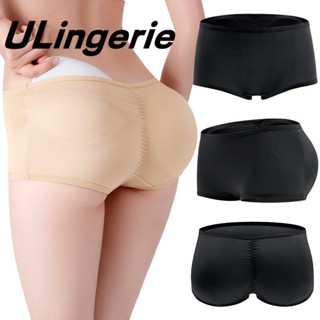Fake Butt Underwear Mesh Shapewear Fake Ass with Memory Sponge Womens Butt  Lifter Hip Enhancer Shorts Padding Briefs (Color : Black, Size : X-Large)