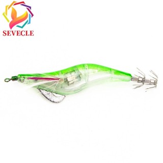 8cm 9g LED Electronic Shrimp Squid Jigs Hook Night Fishing Lure