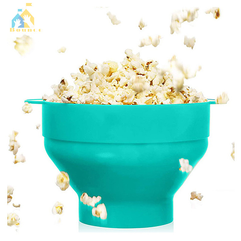 Bounce Kitchen Microwave Popcorn Bowl Bucket Silicone DIY Popcorn Maker ...