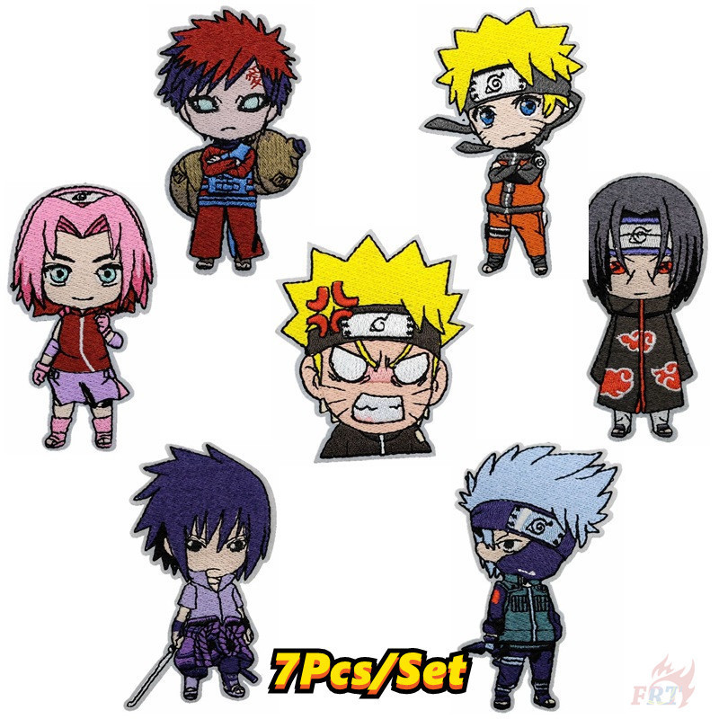 ☸ Q Naruto Characters - Kakashi / Gaara / Sasuke / Sakura / Itachi Iron ...