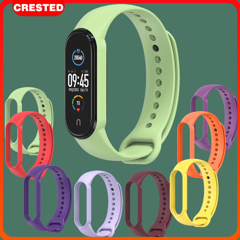 Silicone Loop for Mi Band 7 6 5 Strap Sport Replacement Bracelet ...