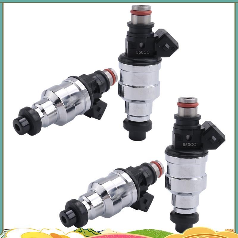 4PCS 550Cc Fuel Injectors for OBD1 OBD2 B16 B18 B20 D15 D16 D18 H22 ...
