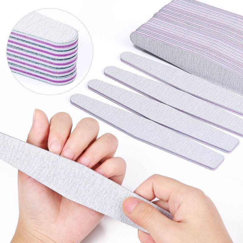 Half-moon Shape Grinding Sanding Nail File Stick Buffing File 100/180 ...