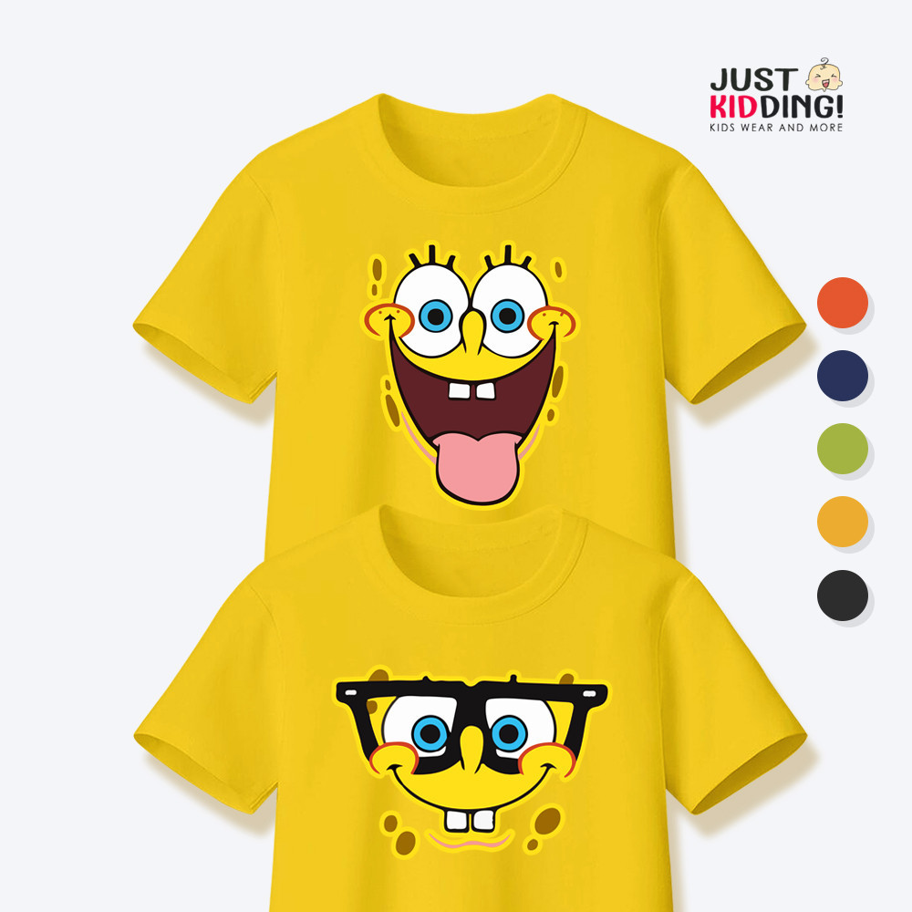 Sponge Bob Couple Shirt, Couple Tshirt, Cartoon Couple Tshirts For Him 