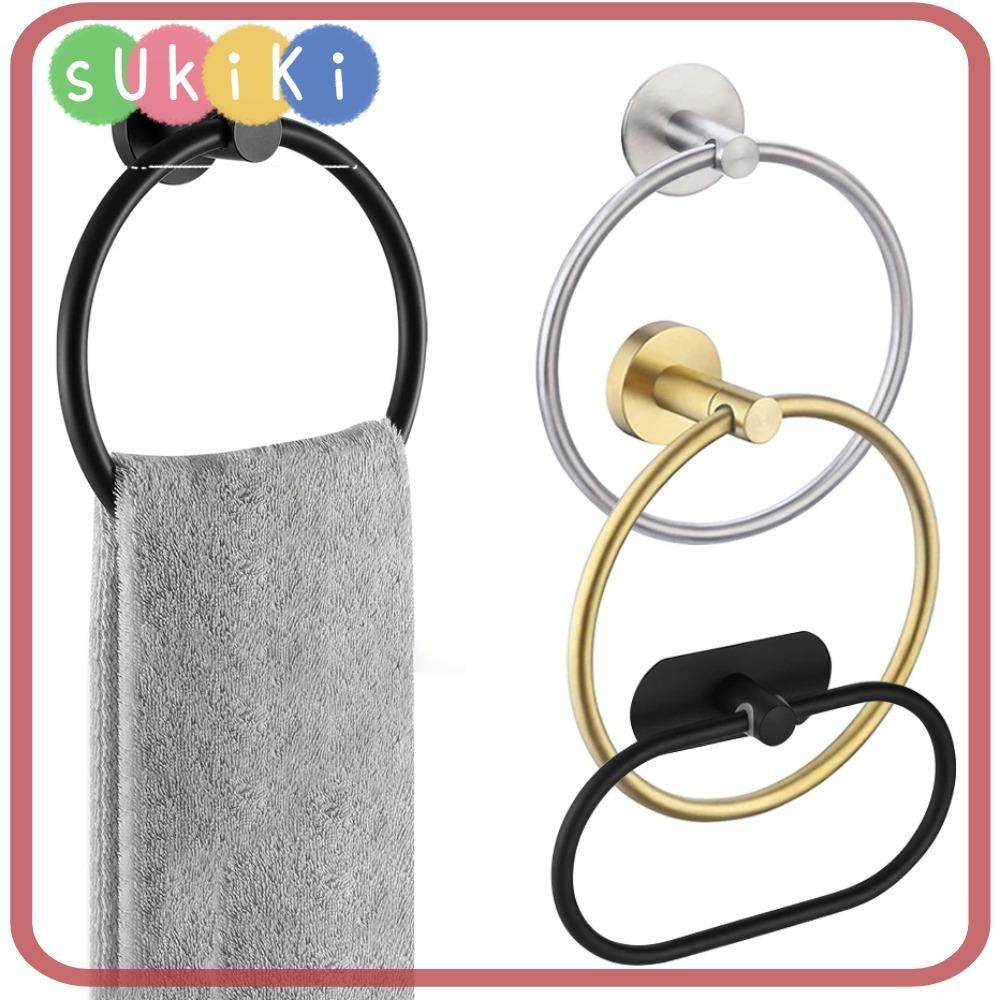 SUKIKI Bathroom Towel Ring Bathroom Accessories Hand Towel Rails ...