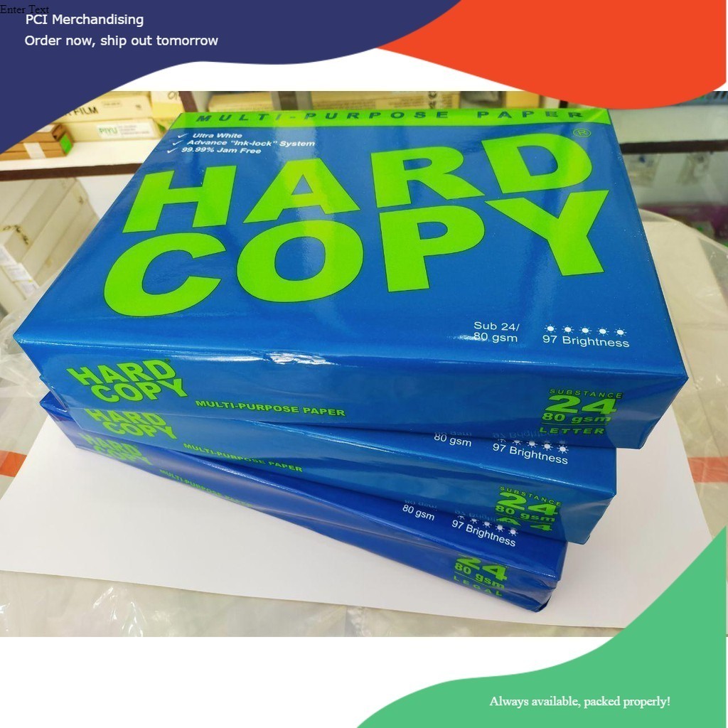 Hard Copy Bond Paper 80gsm Shorta4long 500sheets Shopee Philippines 8361